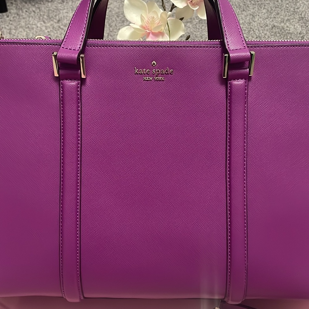 ✨NWOT Kate Spade Newbury Lane Loden Veryberry purple handbag✨ - Picture 2 of 13